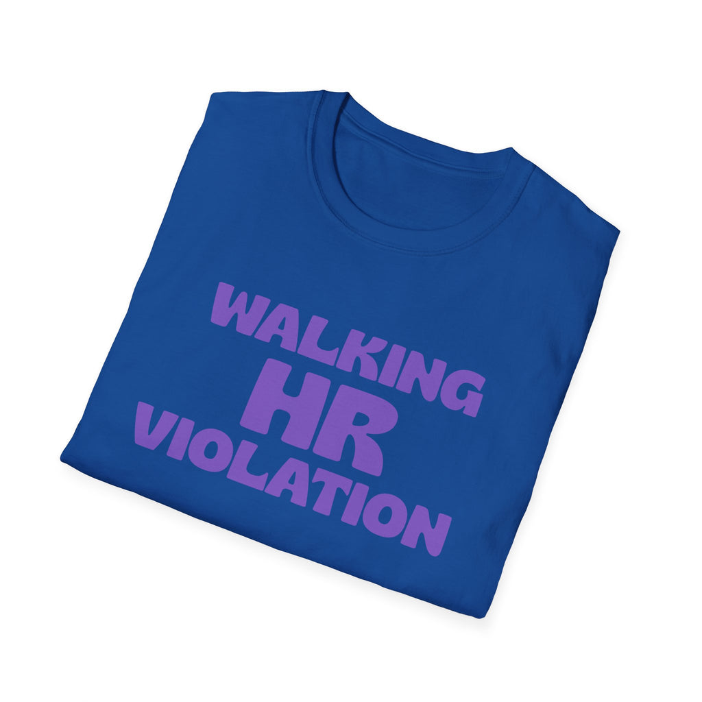 Walking HR Violation T-Shirt — Funny Workplace Humor Tee