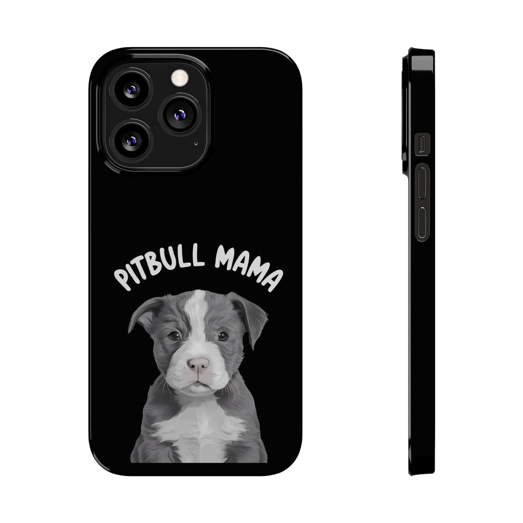 Premium Pitbull Mama iPhone Case | Pitbull Gifts Slim Phone Cases