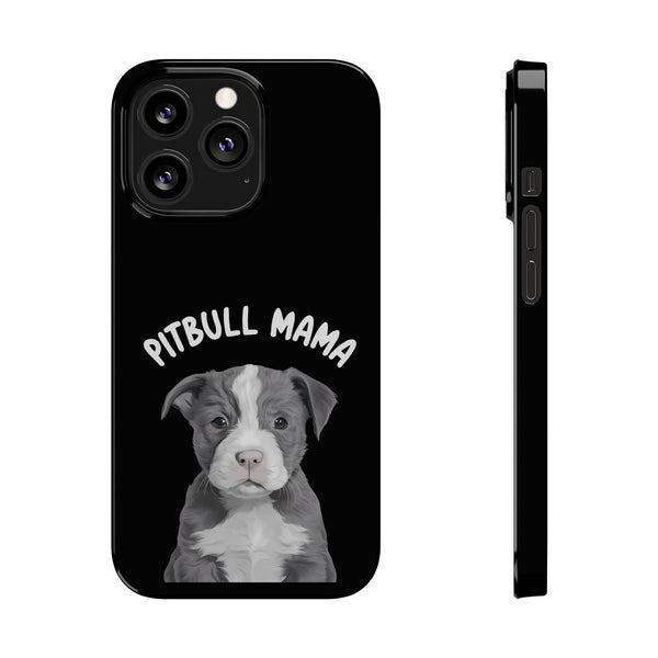 Premium Pitbull Mama iPhone Case | Pitbull Gifts Slim Phone Cases