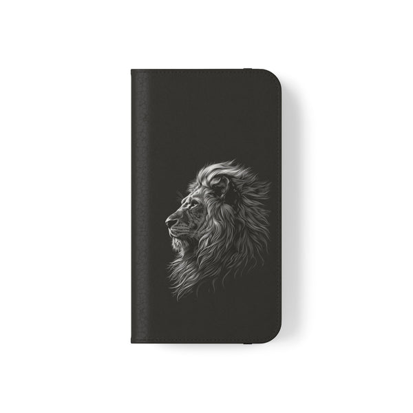 Lion Phone Case | Lion Wallet Phone Case Gifts | IPhone & Samsung Galaxy Lion Flip Cases