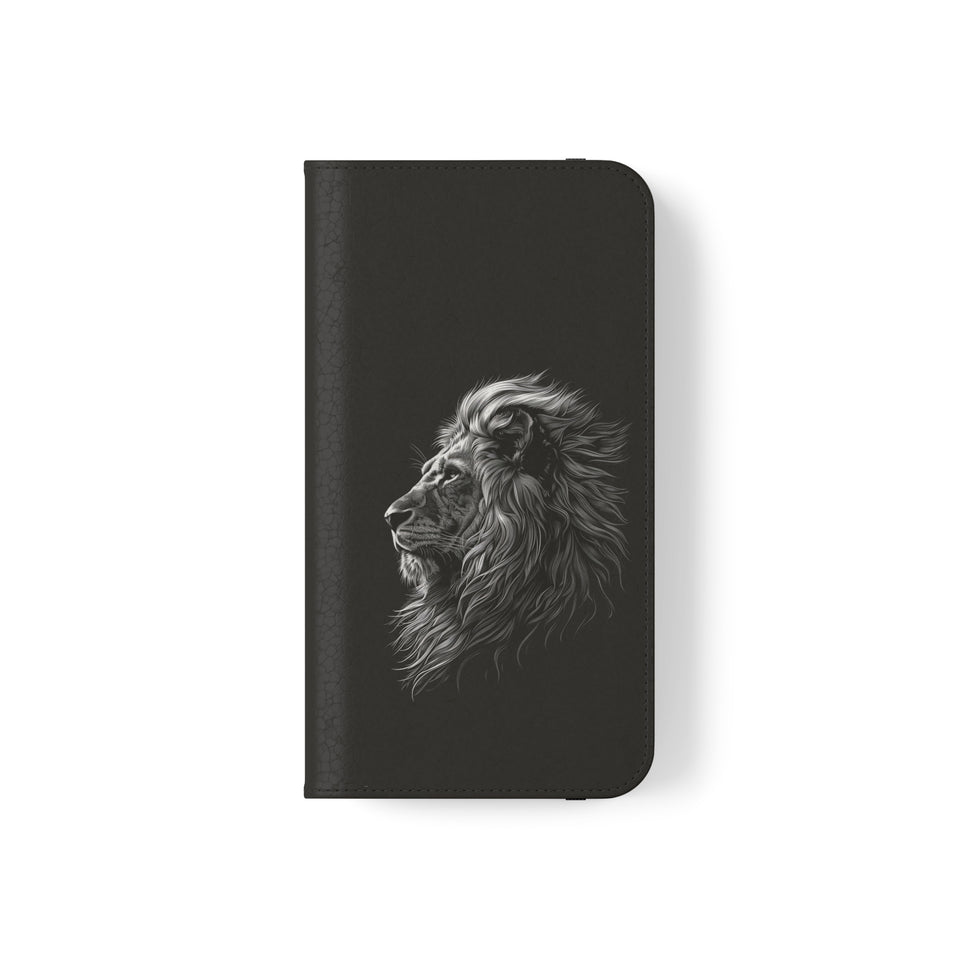 Lion Phone Case | Lion Wallet Phone Case Gifts | IPhone & Samsung Galaxy Lion Flip Cases