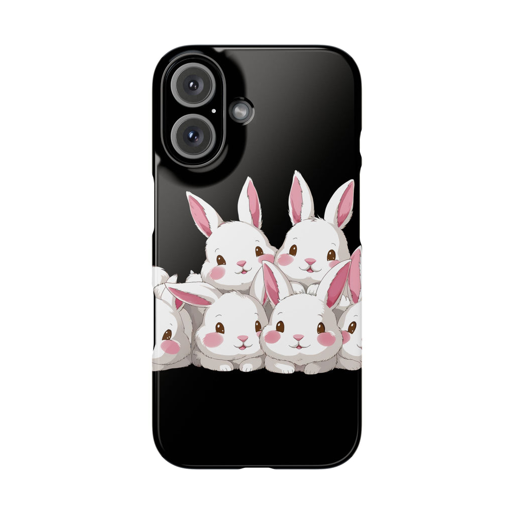 Premium Cute Rabbit iPhone Case | Rabbit Gifts Slim Phone Cases