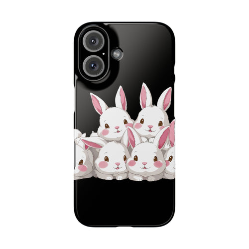 Premium Cute Rabbit iPhone Case | Rabbit Gifts Slim Phone Cases