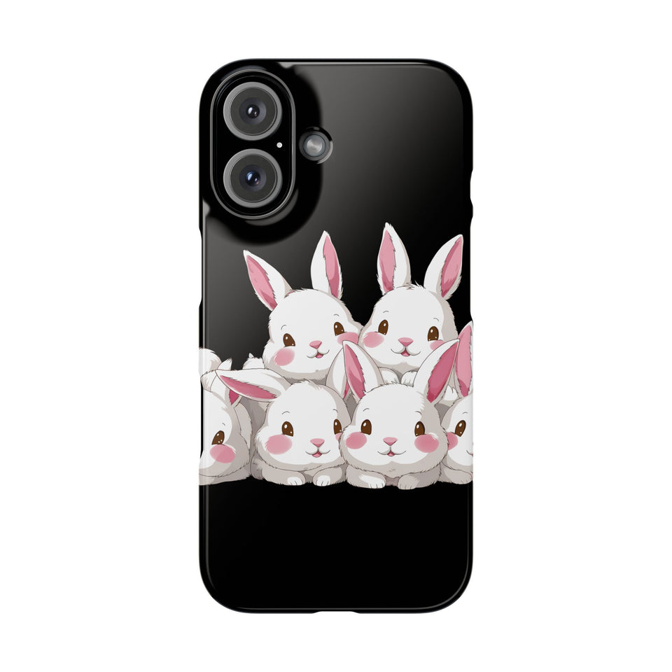 Premium Cute Rabbit iPhone Case | Rabbit Gifts Slim Phone Cases
