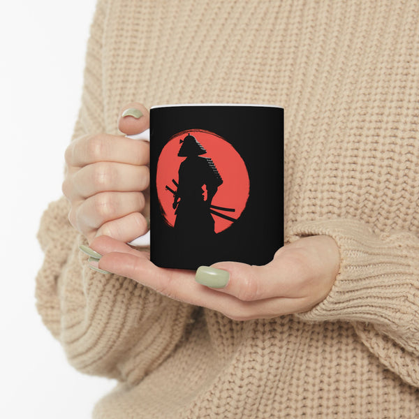 Samurai Red Moon Mug