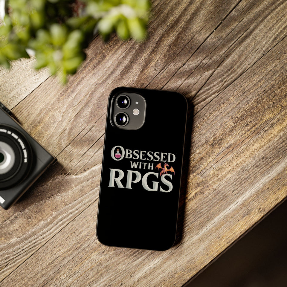 Premium Obsessed With RPGs iPhone Case | Fantasy Role Playing Game Slim Phone Cases