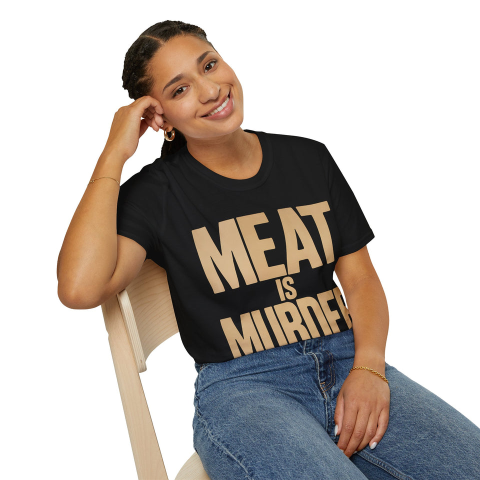 Vegan Meat Is Murder Shirt | Vegan Gift | Unisex Vegan Present T Shirt