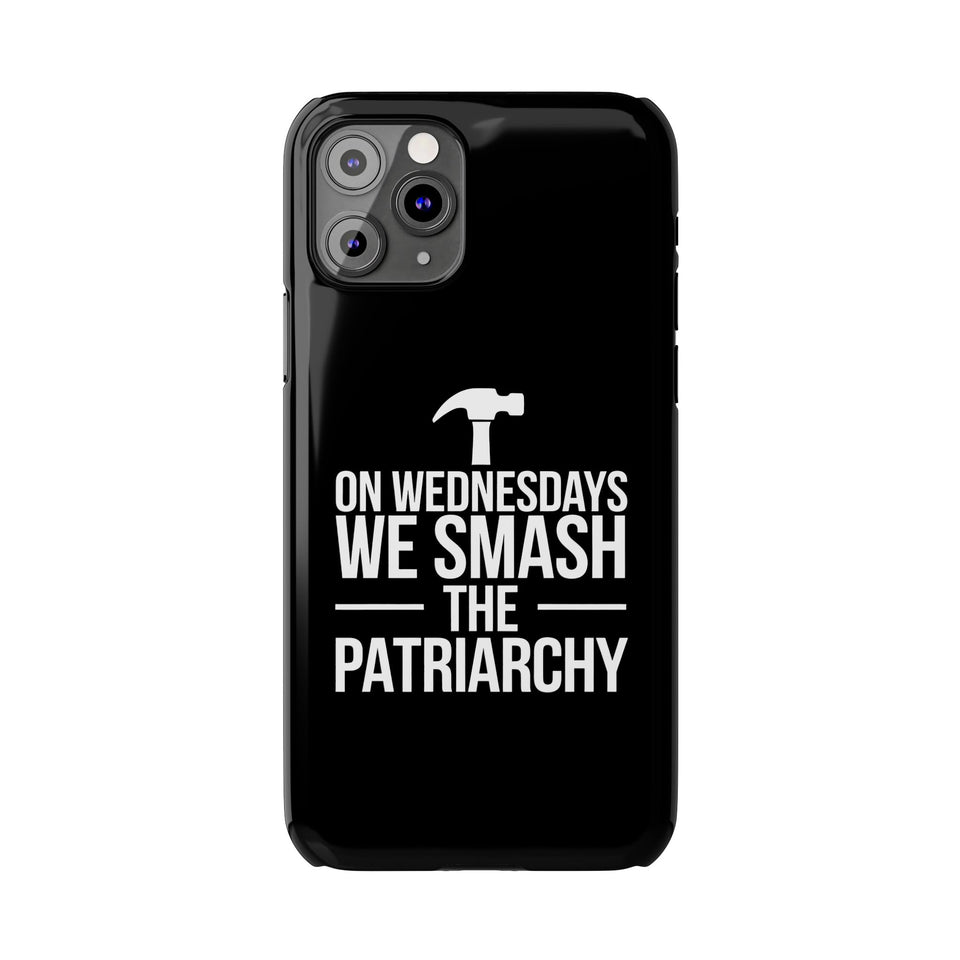 Premium On Wednesdays We Smash The Patriarchy iPhone Case | Feminist Gifts Slim Phone Cases