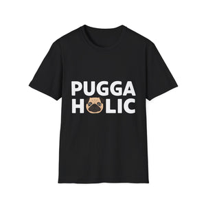 Puggaholic Pugs T-Shirt | Pug Gifts Unisex Pug T-Shirt Puggaholic Pugs T-Shirt | Pug Gifts Unisex Pug T-Shirt