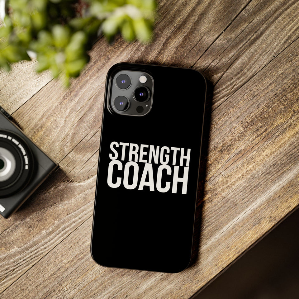 Premium Strength Coach iPhone Case | Strength Coach Gifts Slim Phone Cases