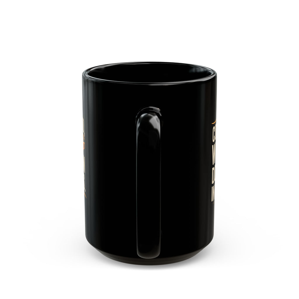 Coffee Mug - Coffee In Hand World Domination In Progress Coffee - Black