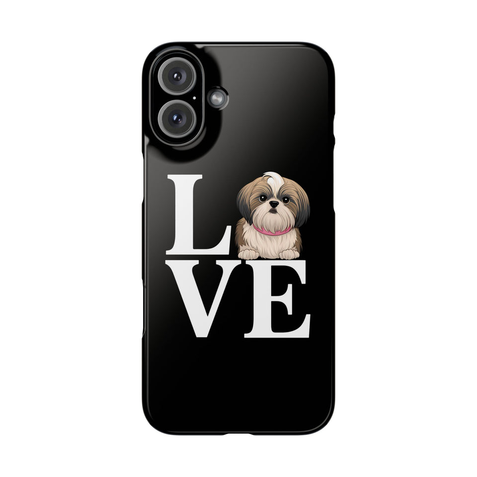 Premium Love Shih Tzu iPhone Case | Cute Shih Tzu Slim Phone Cases