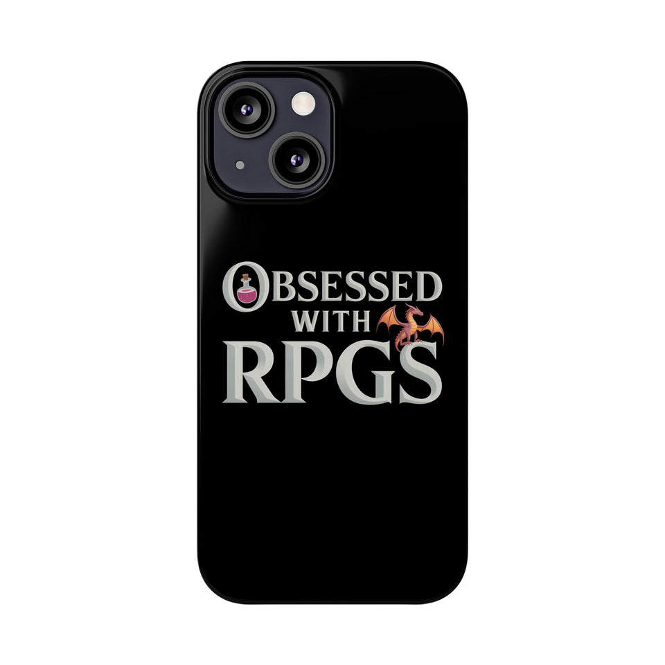 Premium Obsessed With RPGs iPhone Case | Fantasy Role Playing Game Slim Phone Cases