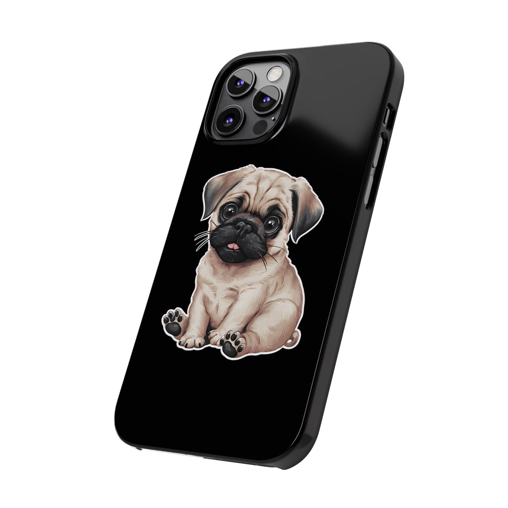 Premium Pug Puppy iPhone Case | Cute Pug Gifts Slim Phone Cases