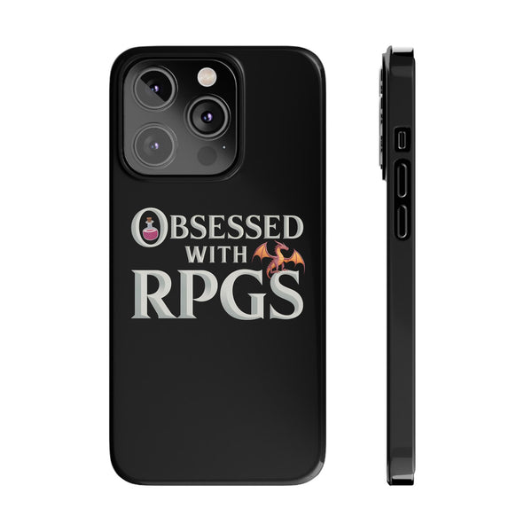 Premium Obsessed With RPGs iPhone Case | Fantasy Role Playing Game Slim Phone Cases