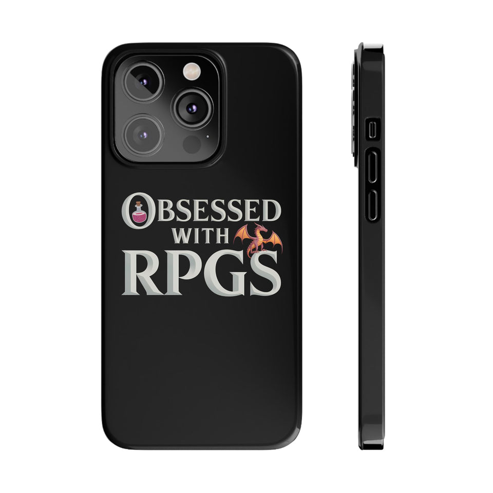 Premium Obsessed With RPGs iPhone Case | Fantasy Role Playing Game Slim Phone Cases