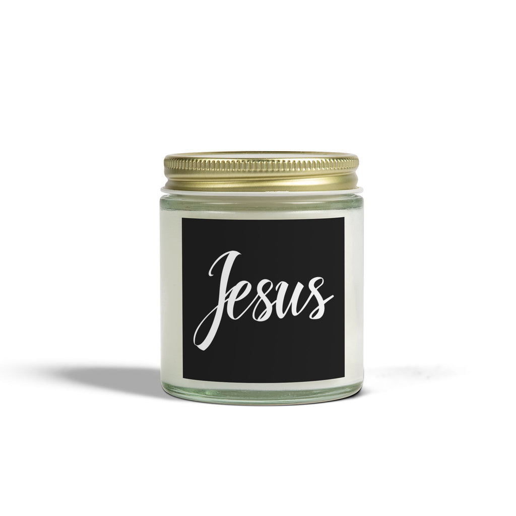 Jesus Cross Faith Scented Candle - Christian Jesus Coconut Apricot Wax Candle (4oz, 9oz)