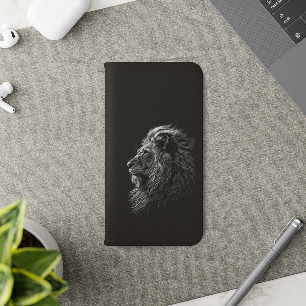 Lion Phone Case | Lion Wallet Phone Case Gifts | IPhone & Samsung Galaxy Lion Flip Cases