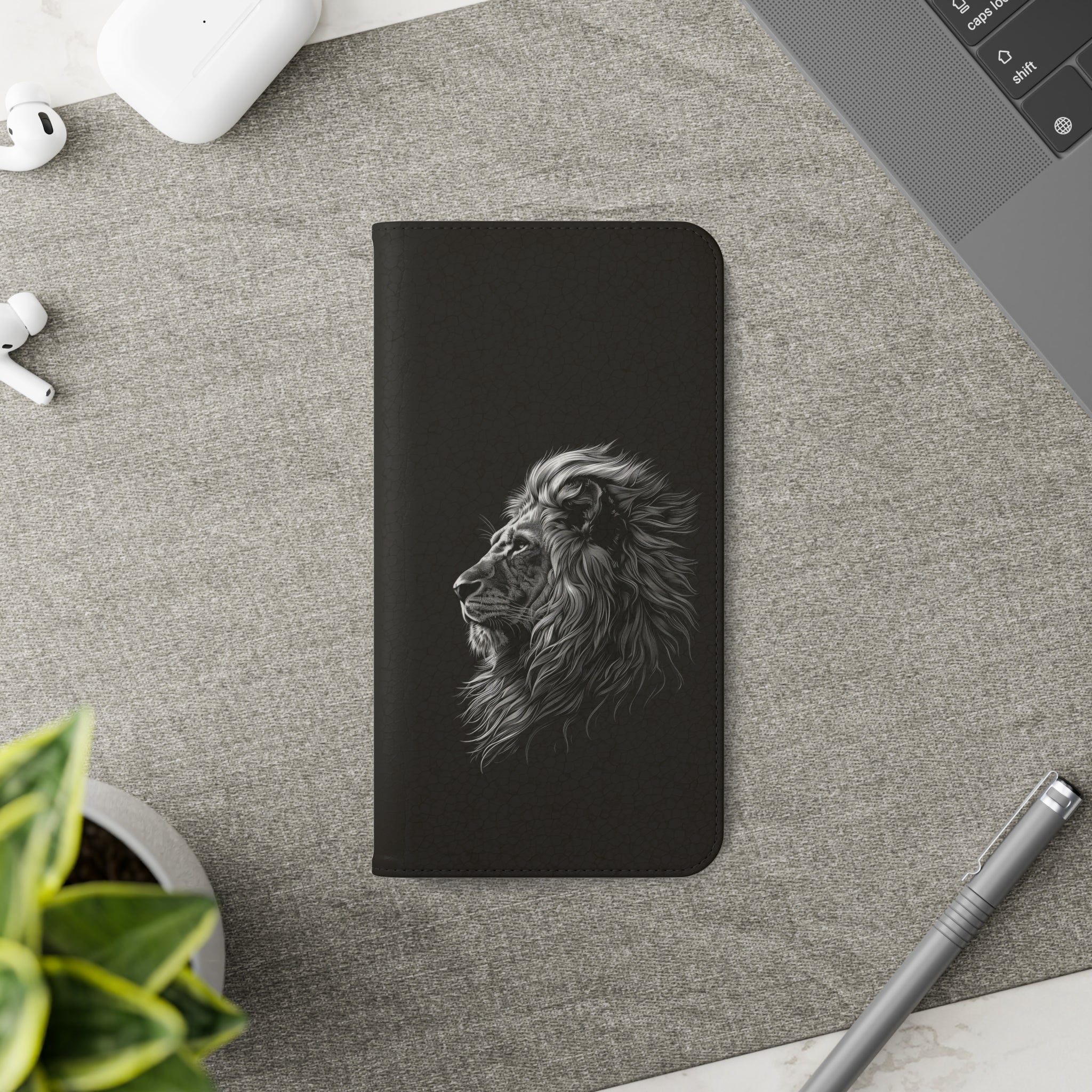 Lion Phone Case | Lion Wallet Phone Case Gifts | IPhone & Samsung Galaxy Lion Flip Cases