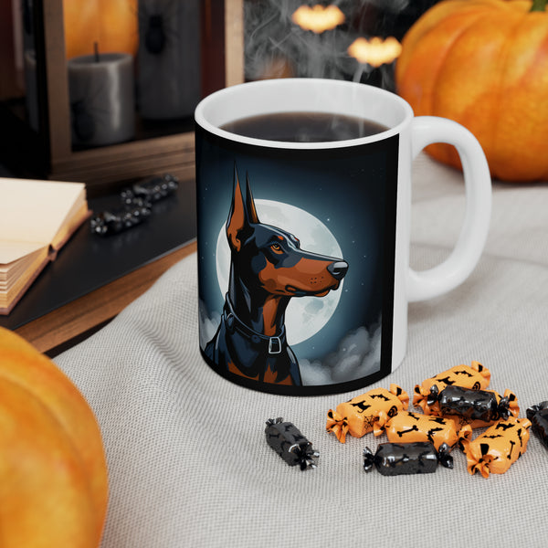 Doberman Mug | Doberman Gifts | Doberman Presents Moon Ceramic Mug 11oz