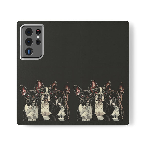 Boston Terrier Phone Case | Boston Terrier Wallet Phone Case | IPhone & Samsung Galaxy Boston Terrier Flip Cases