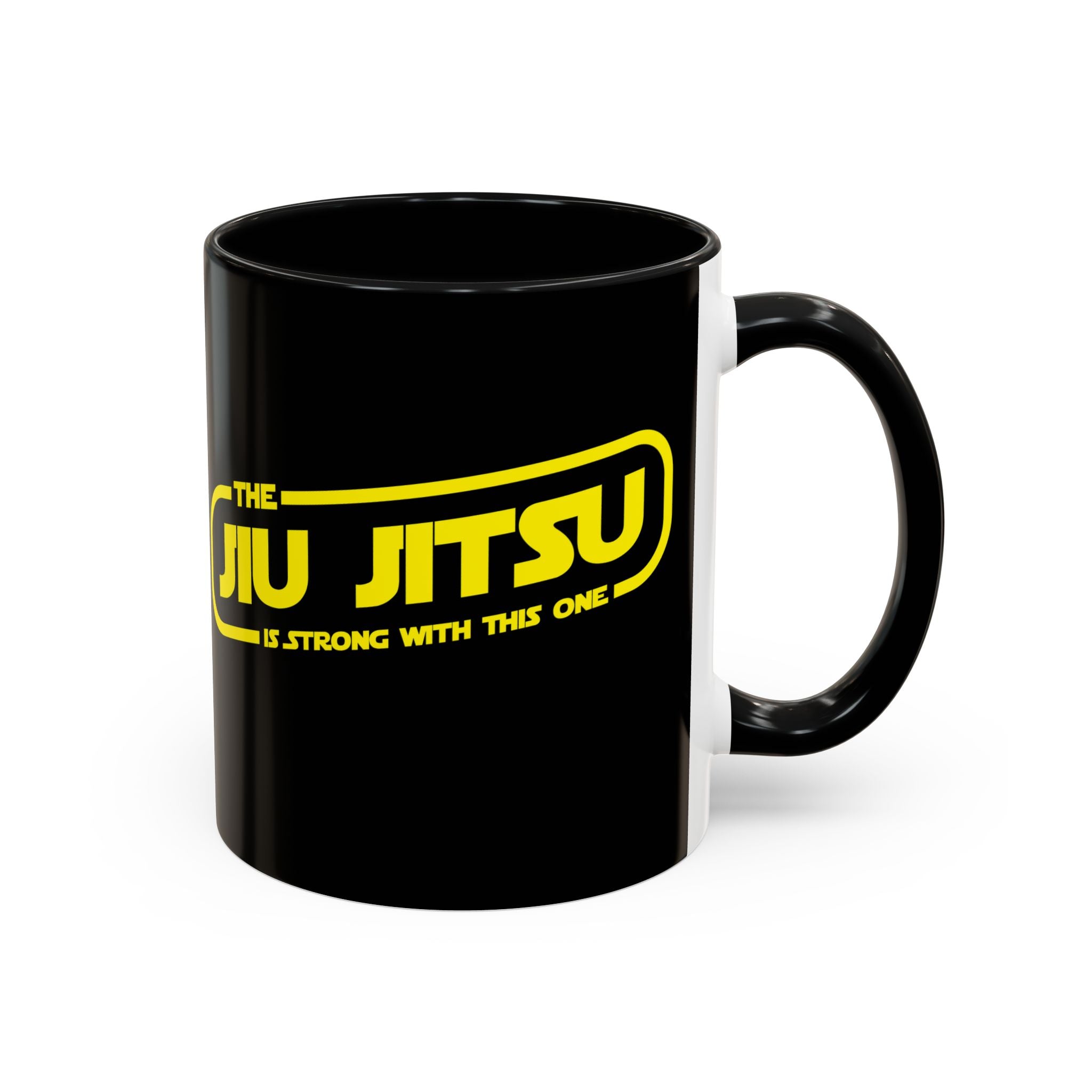 Brazilian Jiu Jitsu The Jiu Jitsu Is Strong With This One | BJJ Accent Coffee Mug Main image