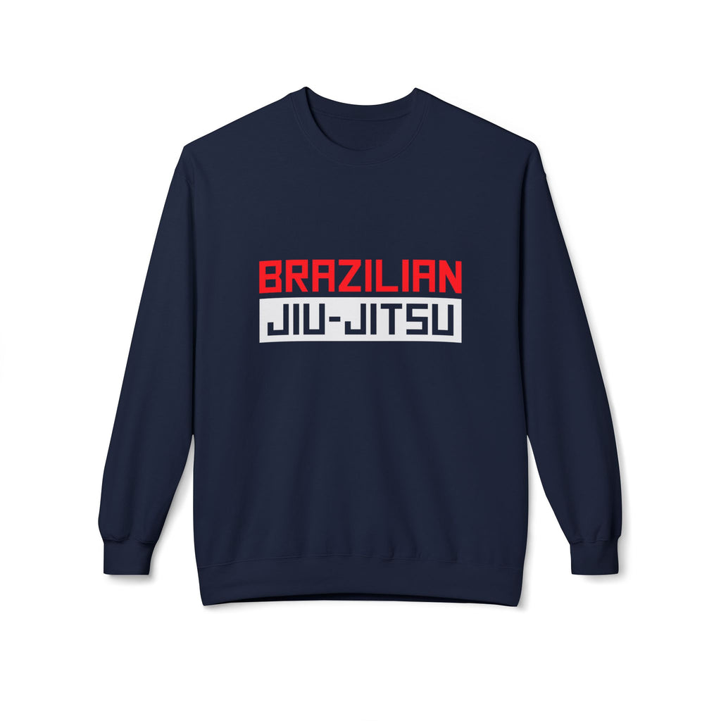Brazilian Jiu Jitsu Logo BJJ Unisex Midweight Softstyle Fleece Crewneck Sweatshirt