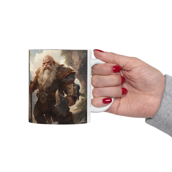 Fantasy RPG Dwarf Mug | Fantasy Roleplaying Game Gift | Fantasy Dwarf Mug 11oz, gifts for dungeon masters, 