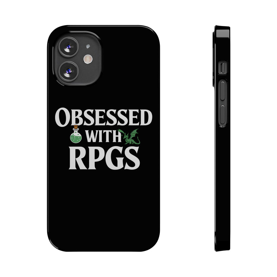 Premium Obsessed With RPGs iPhone Case | Role Playing Game Slim Phone Cases