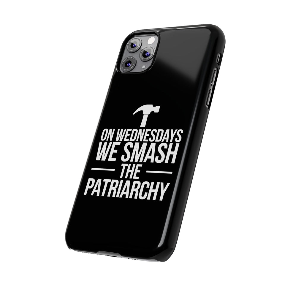 Premium On Wednesdays We Smash The Patriarchy iPhone Case | Feminist Gifts Slim Phone Cases