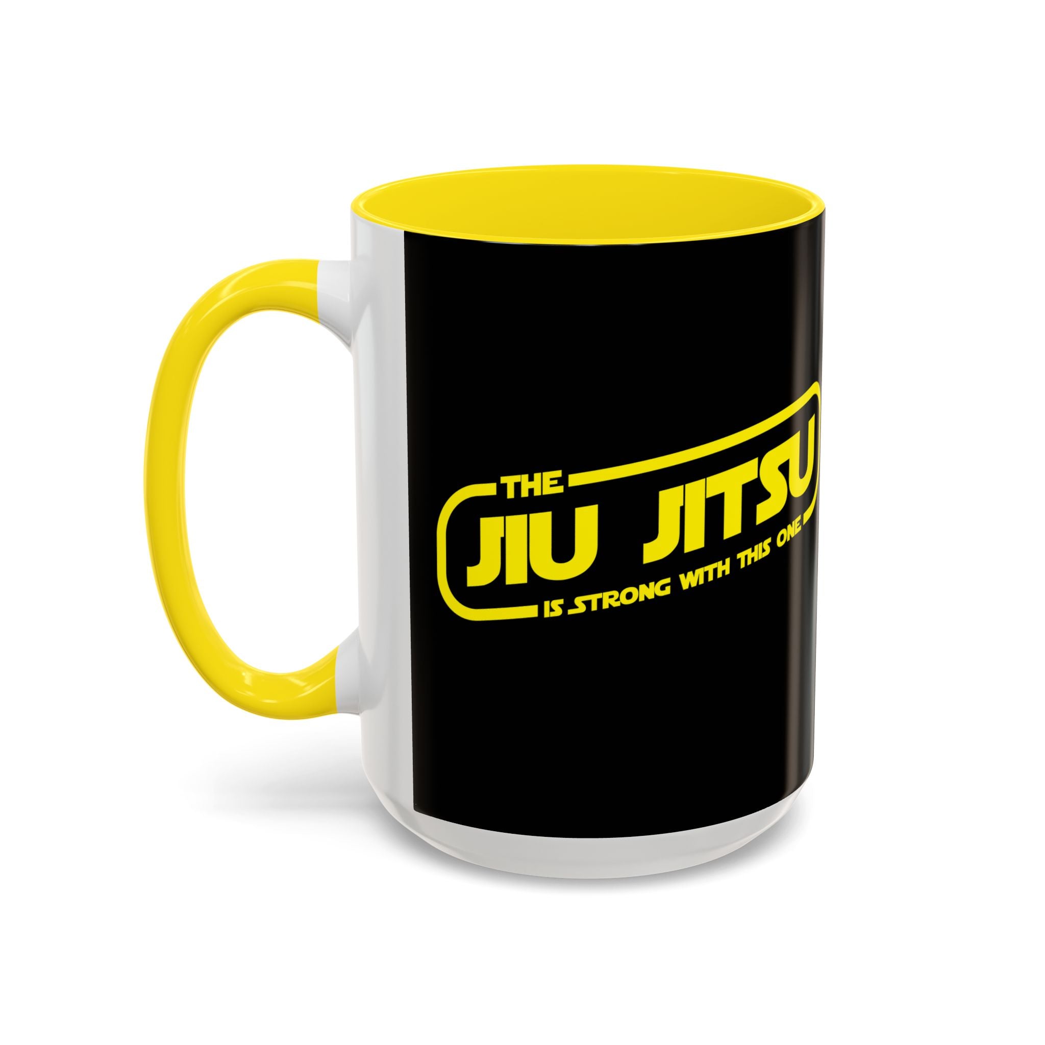 Brazilian Jiu Jitsu The Jiu Jitsu Is Strong With This One | BJJ Accent Coffee Mug