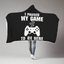 I Paused My Game To Be Here Videogame Hooded Blanket