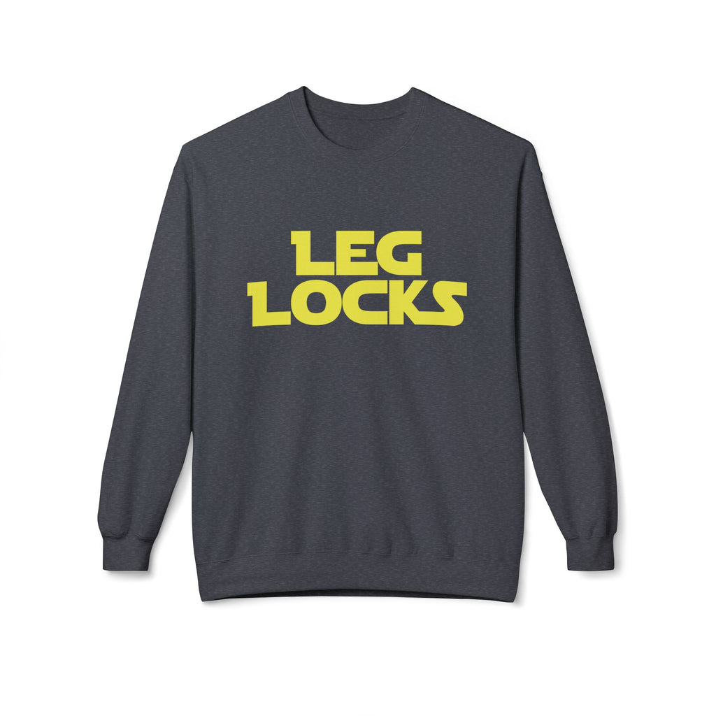 Brazilian Jiu Jitsu Leg Locks BJJ Unisex Midweight Softstyle Fleece Crewneck Sweatshirt
