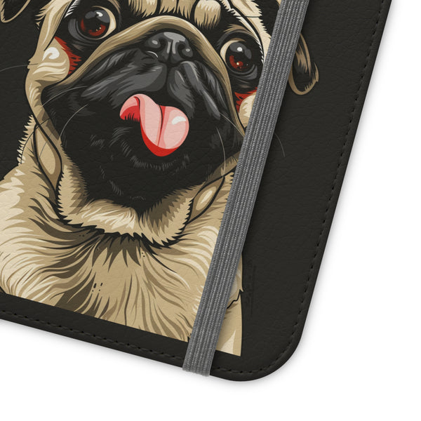 Pug Phone Case | I Love My Pug Wallet Phone Case | IPhone & Samsung Galaxy Pug Flip Cases