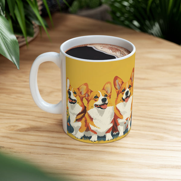 Corgi Mug Group | Corgi Gift | Corgi Coffee Mug | Corgi Presents Mug 11oz