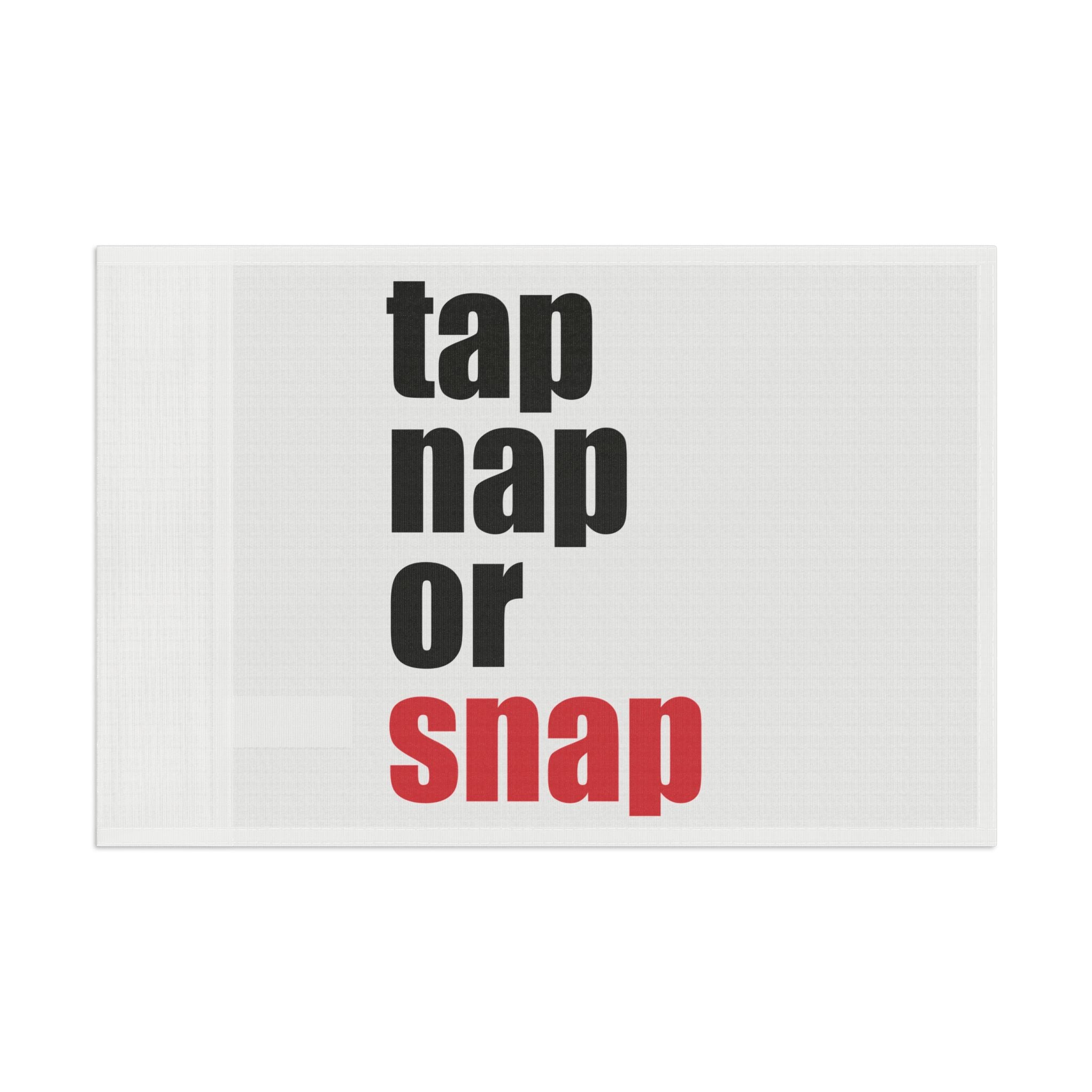 Brazilian Jiu Jitsu Tap Nap Or Snap Flag Banner | BJJ Flag Main image