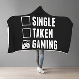Single Taken Gaming - Video Gamer Hooded Blanket Single Taken Gaming - Video Gamer Hooded Blanket