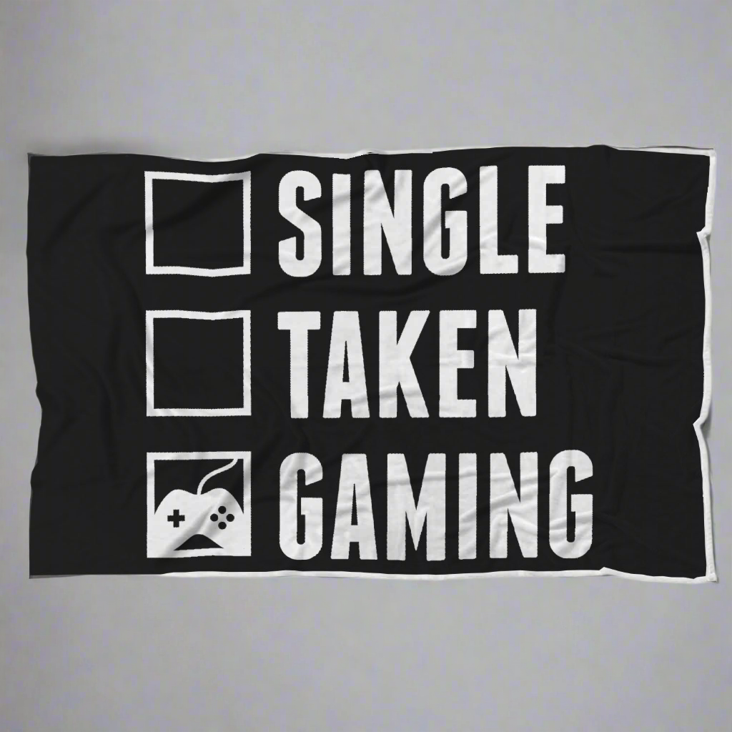 Single Taken Gaming - Video Gamer Blanket Main image