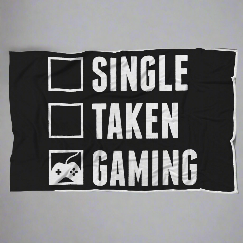 Single Taken Gaming - Video Gamer Blanket
