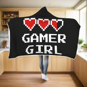 Gamer Girl - Video Game Hooded Blanket