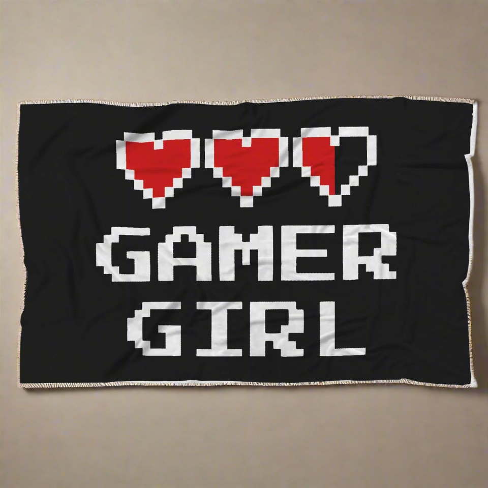 Gamer Girl - Video Game Blanket