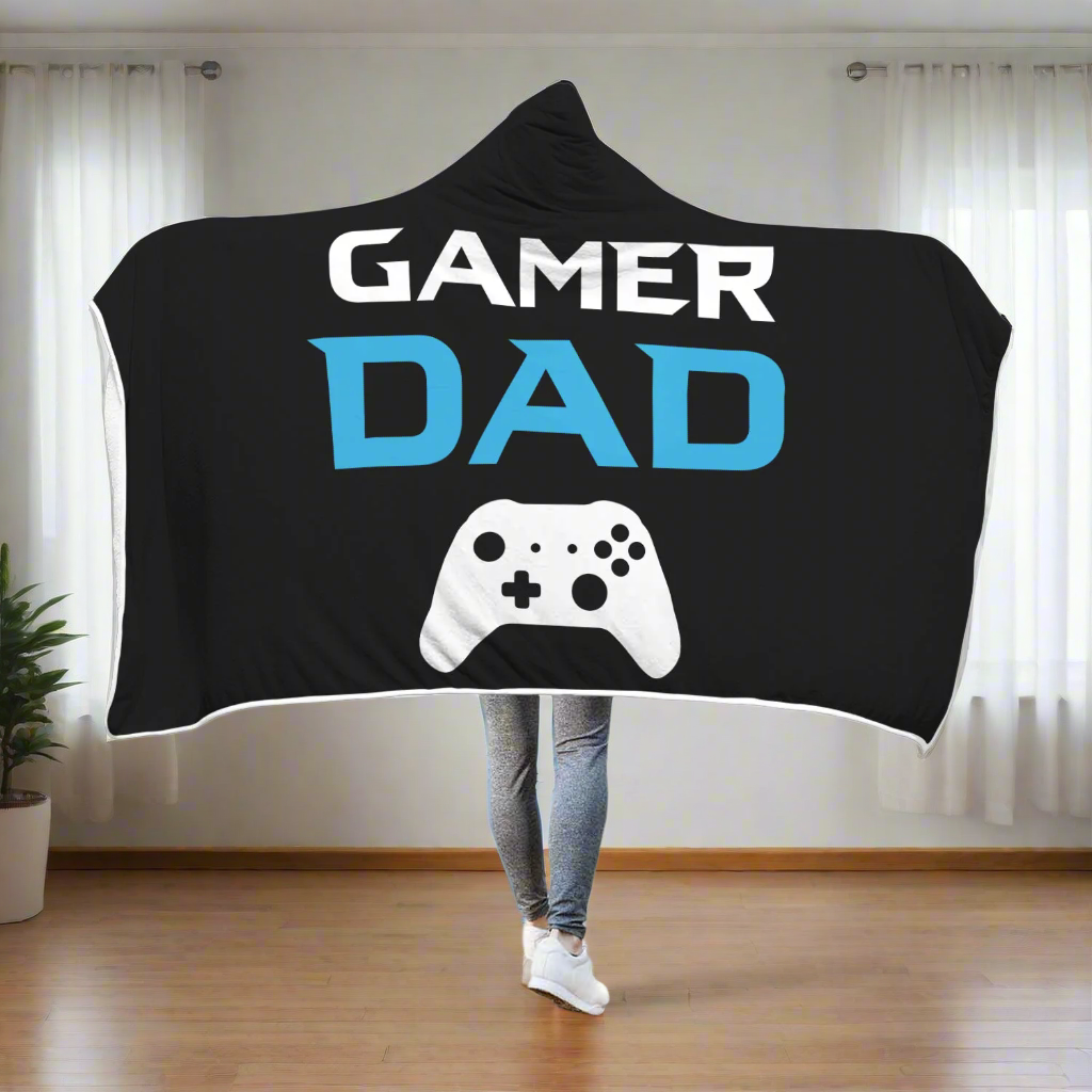 Gamer Dad - Video Game Dad Hooded Blanket Main image