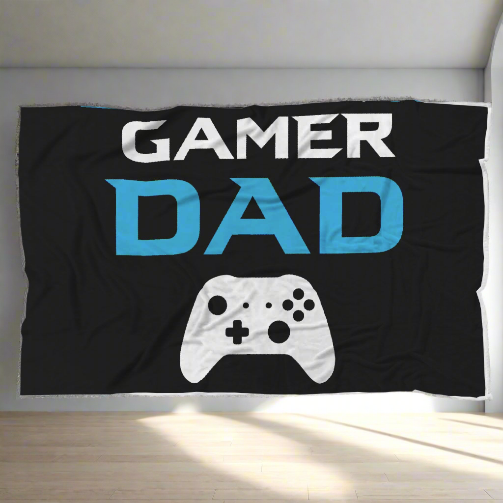 Gamer Dad - Video Game Dad Blanket Main image