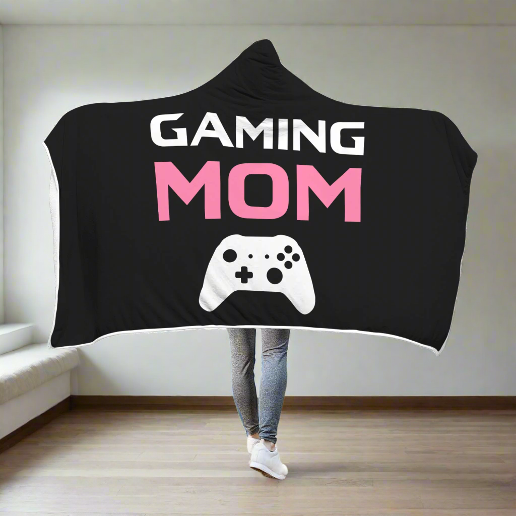 Gaming Mom - Video Game Mom Hooded Blanket Main image