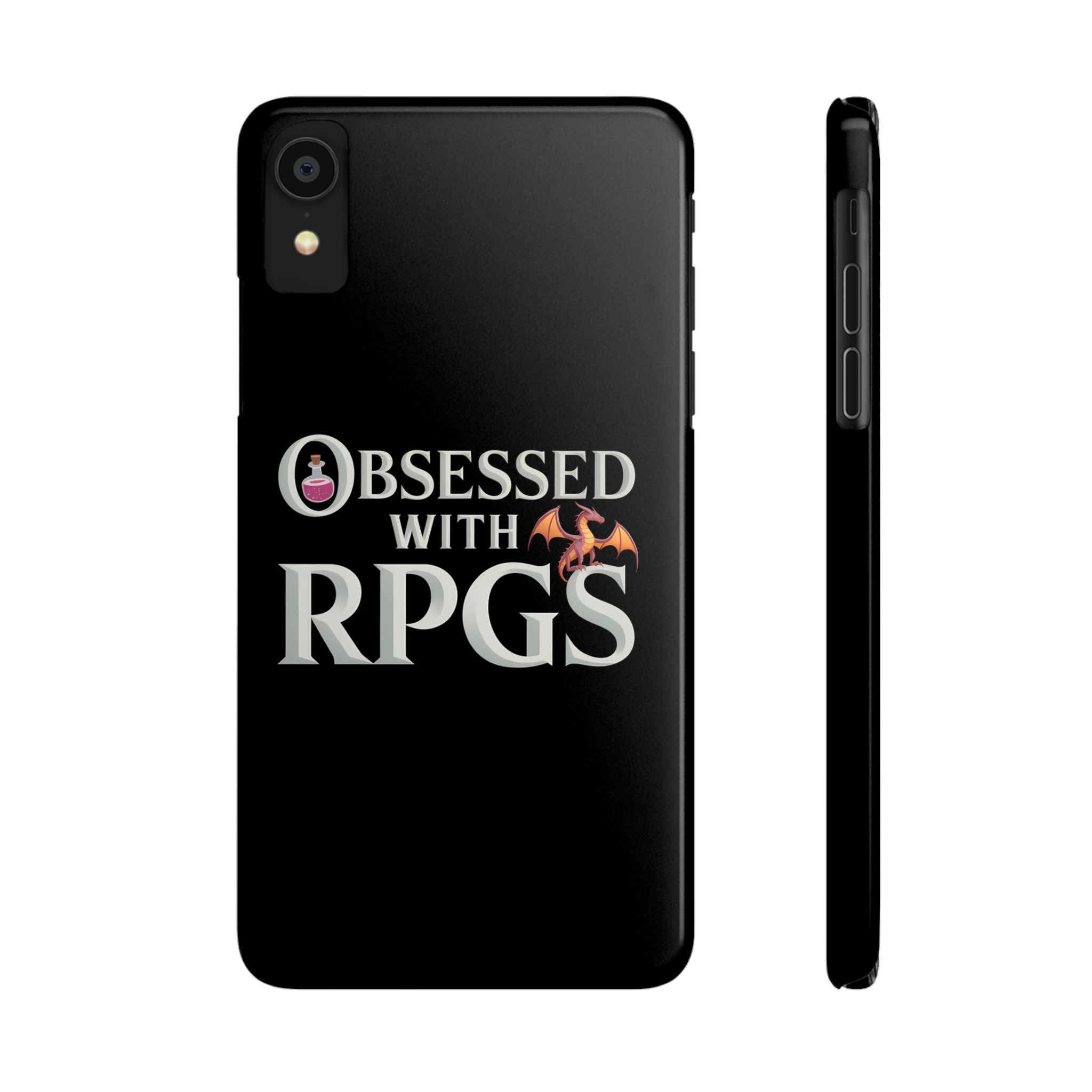 Premium Obsessed With RPGs iPhone Case | Fantasy Role Playing Game Slim Phone Cases