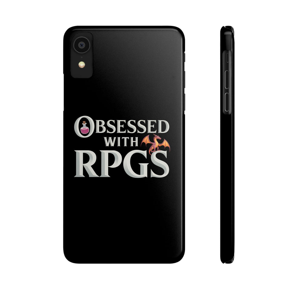 Premium Obsessed With RPGs iPhone Case | Fantasy Role Playing Game Slim Phone Cases