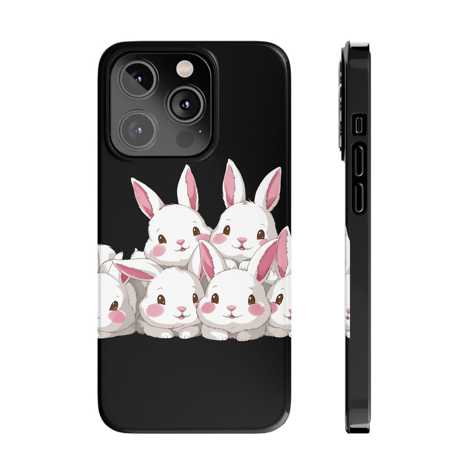 Premium Cute Rabbit iPhone Case | Rabbit Gifts Slim Phone Cases