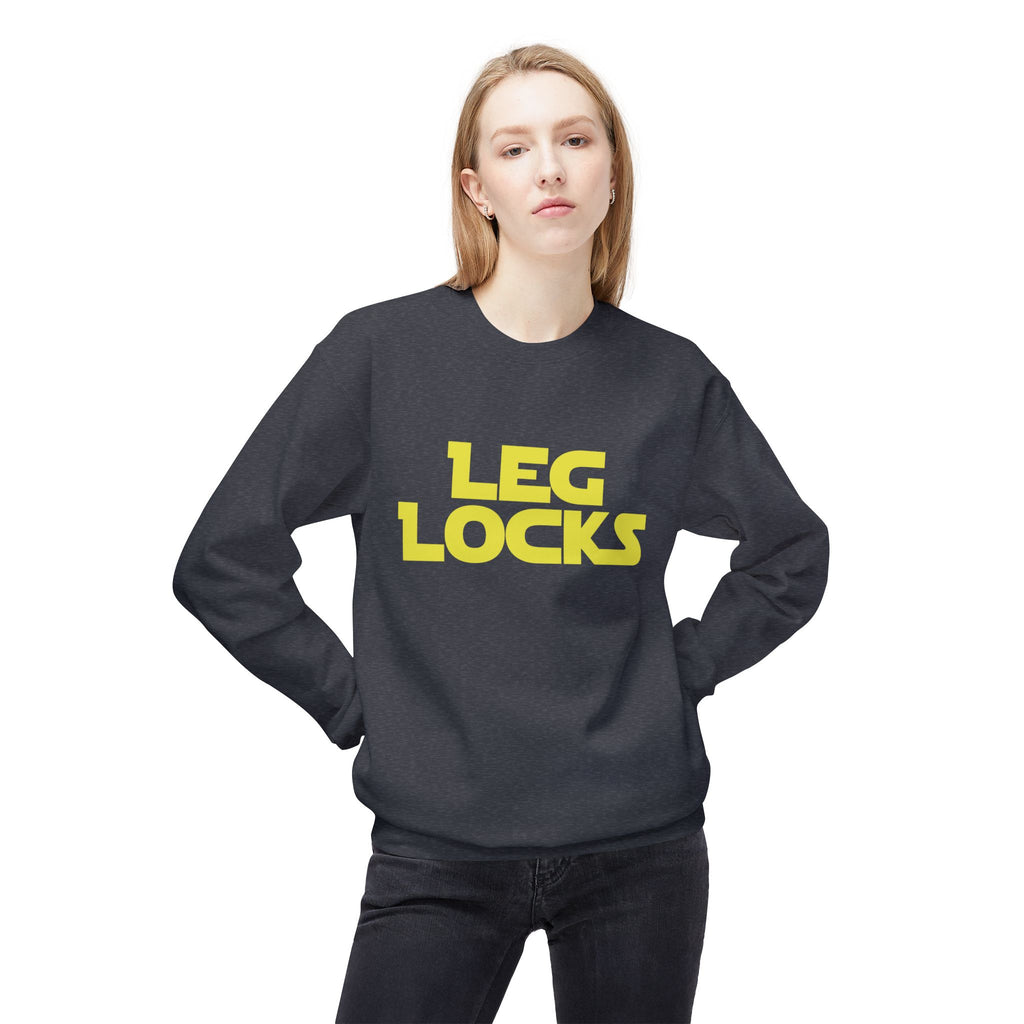 Brazilian Jiu Jitsu Leg Locks BJJ Unisex Midweight Softstyle Fleece Crewneck Sweatshirt
