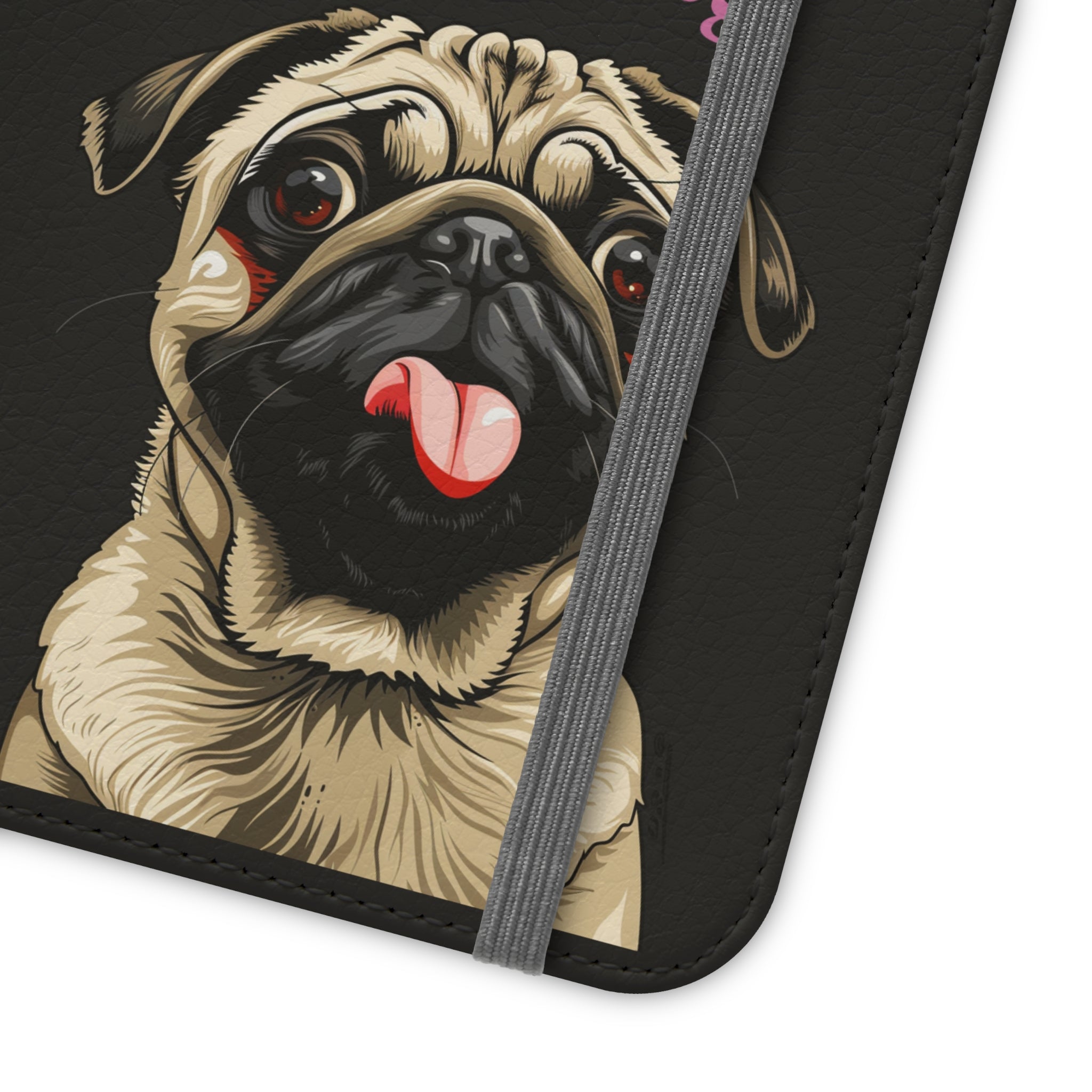 Pug Phone Case | I Love My Pug Wallet Phone Case | IPhone & Samsung Galaxy Pug Flip Cases
