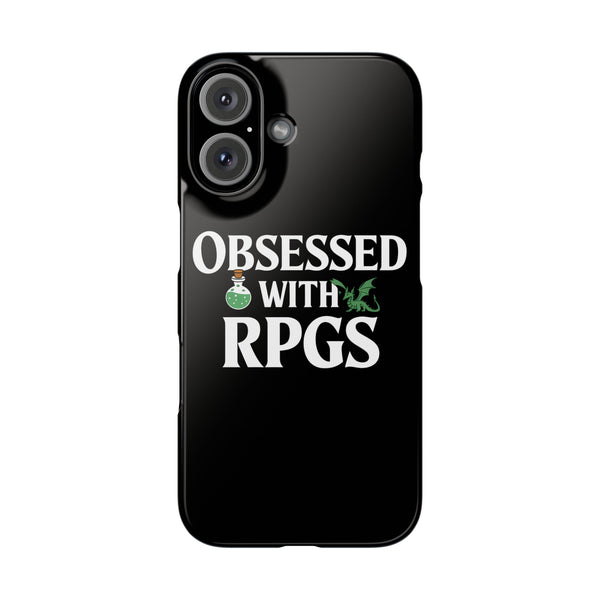 Premium Obsessed With RPGs iPhone Case | Role Playing Game Slim Phone Cases